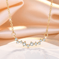 Velvérra American Diamond Korean Pendant Necklace for Daily Wear for Girls & Women