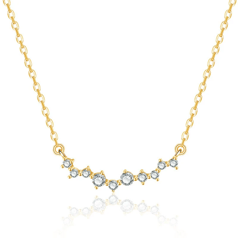 Velvérra American Diamond Korean Pendant Necklace for Daily Wear for Girls & Women