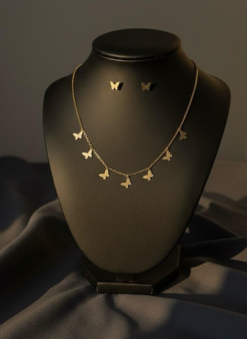 Premium Gold-plated Twinkling Stars Charm Minimal Chain